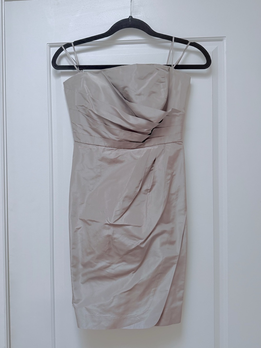 J. Crew Vintage Bridesmaids Dress in Light Taupe